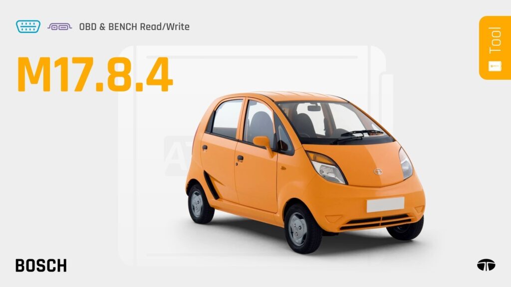 Bosch M17.8.4 Chiptuning: Tata Nano jetzt per OBD & Bench