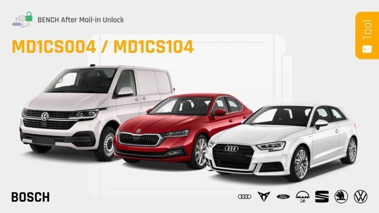 Bosch MD1CS004 / MD1CS104 Chiptuning per Bench für VAG TDI