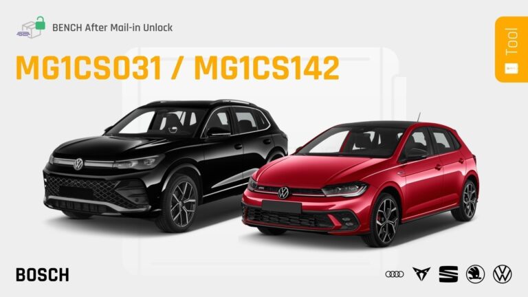 Bosch MG1CS031 / MG1CS142 Chiptuning: Neues AT-Protokoll