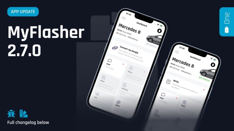 MyFlasher 2.7.0: Neues Dashboard für The One Tool