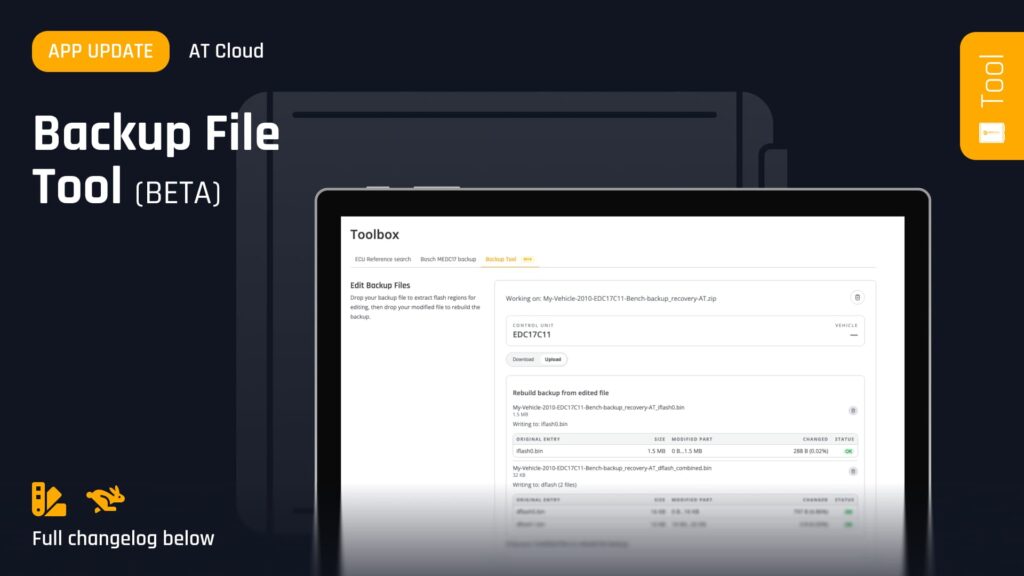 Autotuner Backup File Tool BETA: Backups einfacher bearbeiten