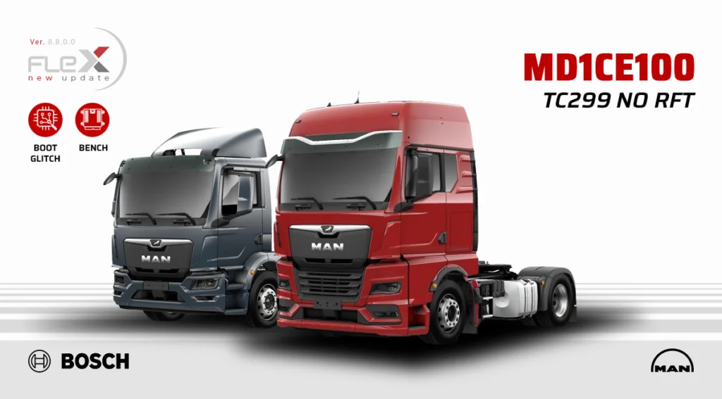 Bosch MD1CE100 Chiptuning: MAN-Support in Flex 8.8.0.0