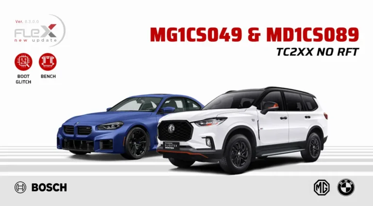 Bosch MG1CS049 Chiptuning: Flex 8.3.0.0 ohne RFT-Service