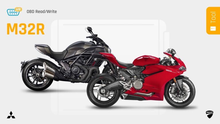 Mitsubishi M32R Chiptuning für Ducati per OBD Virtual Read