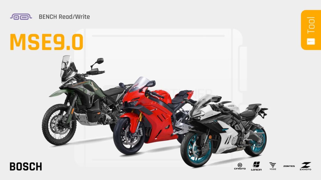 Bosch MSE9.0 Chiptuning: Powersports per Bench mit AutoTuner