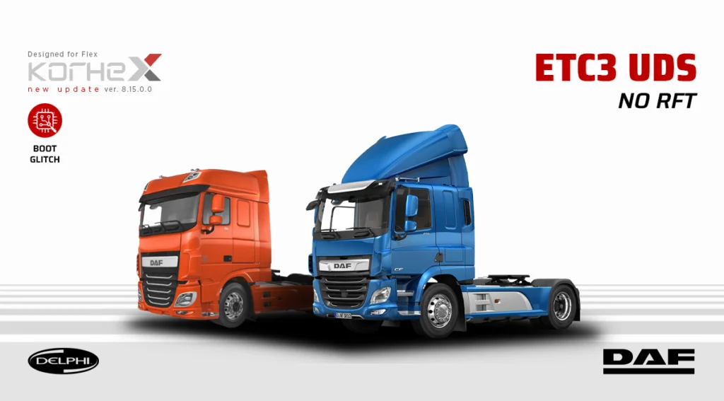DAF Delphi ETC3 UDS Chiptuning: Boot Glitch mit Korhex