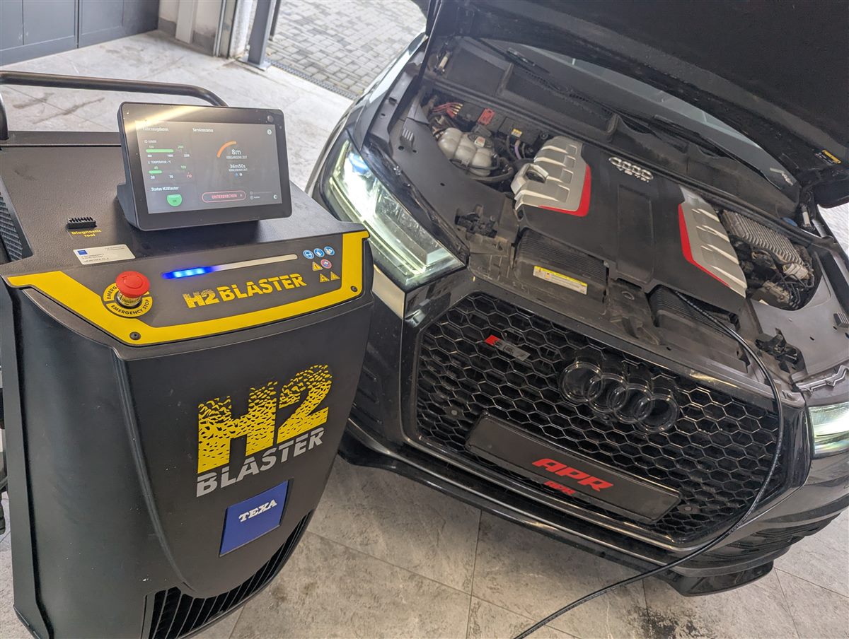Texa H2 Blaster Motorreinigung Audi RS APR VTEC Chiptuning Leipzig