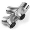 APR Cast Stainless Steel Double Y Splitter 76mm (3") zu Quad 63.5mm (2.5") – Produktnummer EXH0146 | VTEC Chiptuning
