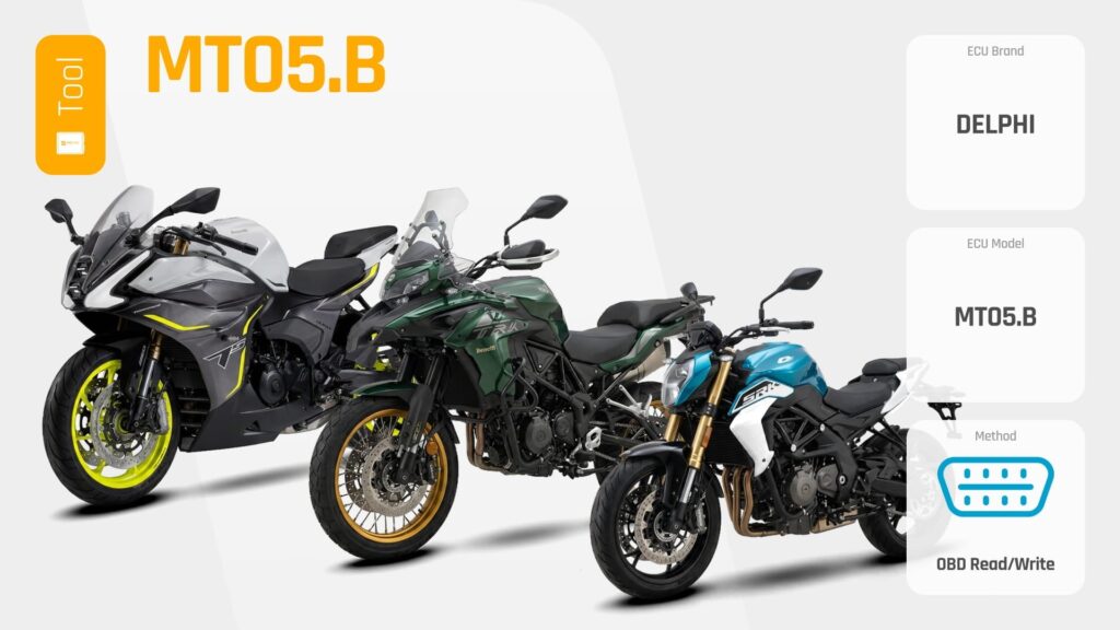 Delphi MT05.B Chiptuning: Benelli und QJMOTOR per OBD