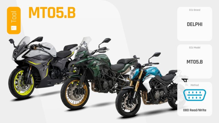 Delphi MT05.B Chiptuning: Benelli und QJMOTOR per OBD