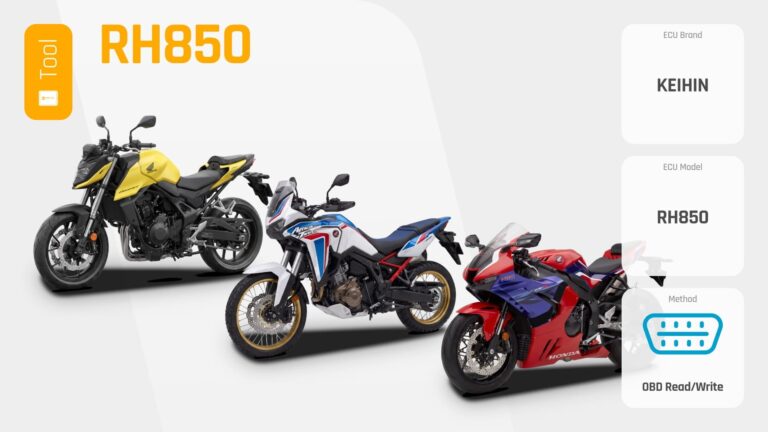 Keihin RH850 Chiptuning: Honda Euro 5 Motorräder per OBD